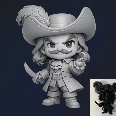 Mô hình Chibi Thuyền trưởng Hook (Peter Pan)