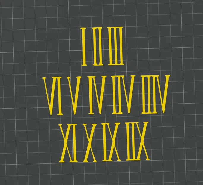 Bộ số La Mã in 3D trang trí đồng hồ treo tường DIY - Image 1