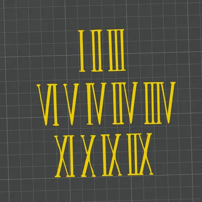 Bộ số La Mã in 3D trang trí đồng hồ treo tường DIY