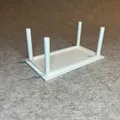 Bàn ăn mini cho nhà búp bê tỉ lệ 1:18 - Mô hình 3D tinh xảo - Thumbnail 5