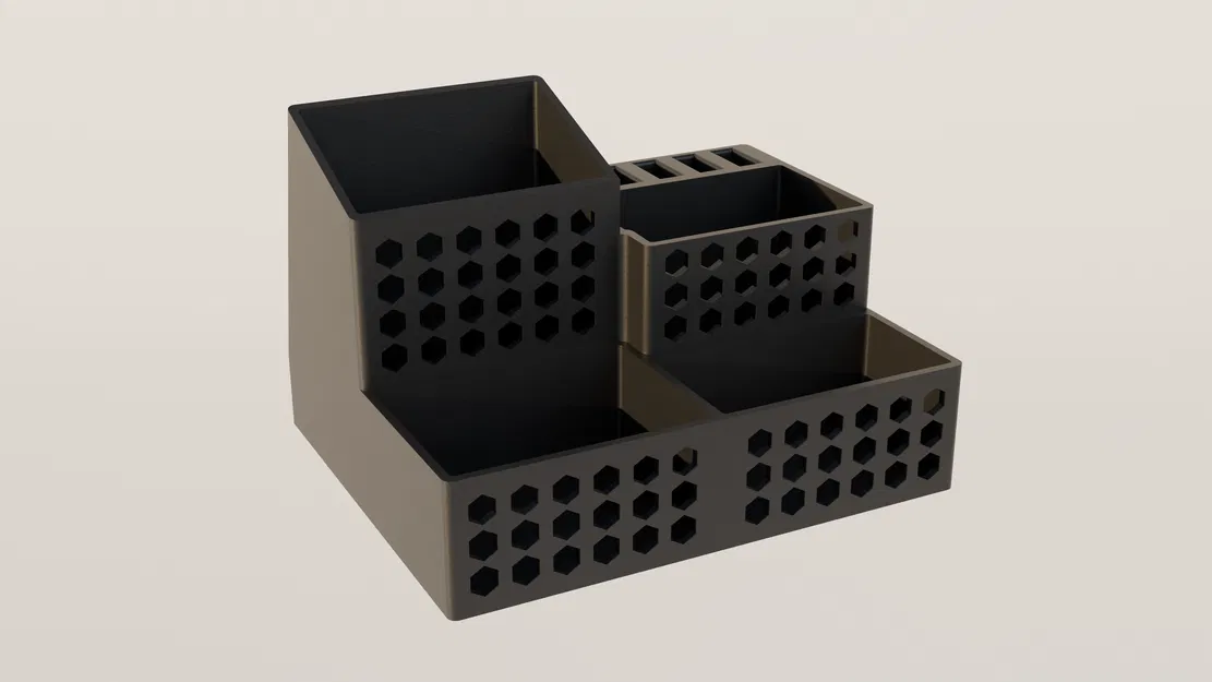 Khay Đựng Bàn Làm Việc 3D Kèm Giá Cắm USB Tiện Lợi - Image 1