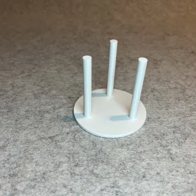 Bàn trà tròn mini cho nhà búp bê tỉ lệ 1:18 (Dollhouse Miniature)