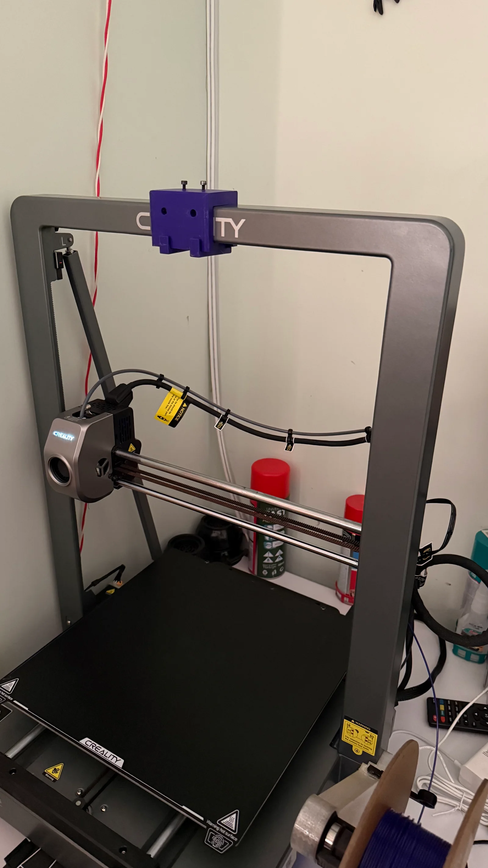 Ngàm gắn giá đỡ cuộn nhựa trên đỉnh cho Ender 3 V3 Plus 1