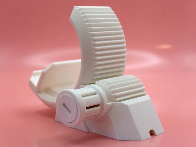 Giá đỡ điện thoại cơ chế bánh răng (Gear Phone Stand) bởi Pork3D.com - Image 2