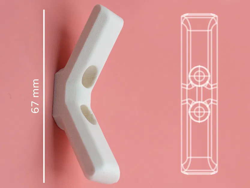 Móc cuộn dây rèm cửa an toàn (Mini) - Window Blind Cord Safety Cleat by Pork3D.com - Image 1