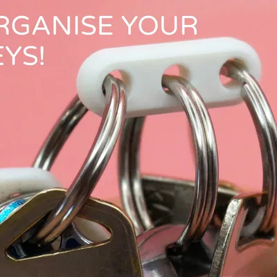 Móc treo chia khóa 3 vòng by Pork3D.com