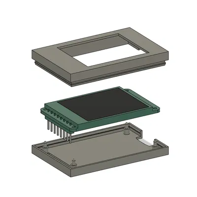 Vỏ hộp cho màn hình Adafruit 1.8 TFT LCD kèm MicroSD Card ST7735R