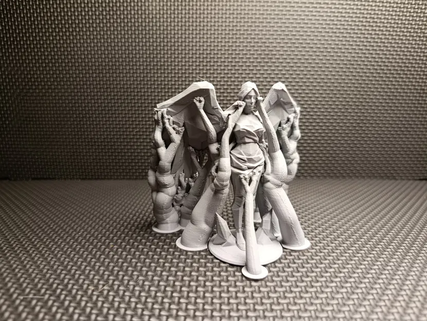 Tượng Thiên Thần Low Poly - Vệ Thần Tối Giản - Nghệ Thuật Hình Học - Image 5