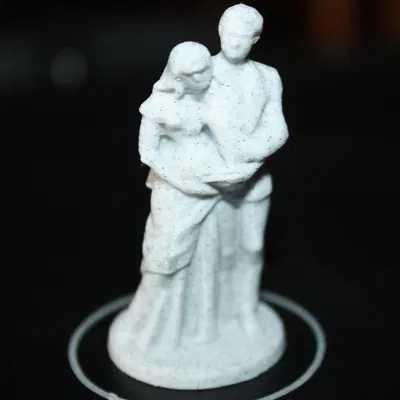 Mô hình 3D cặp đôi đang mang thai trang trí bánh kem sang trọng