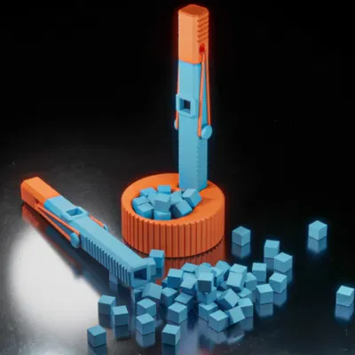 Blockgun: Mô hình súng đồ chơi 3D độc đáo, dễ in và tùy biến