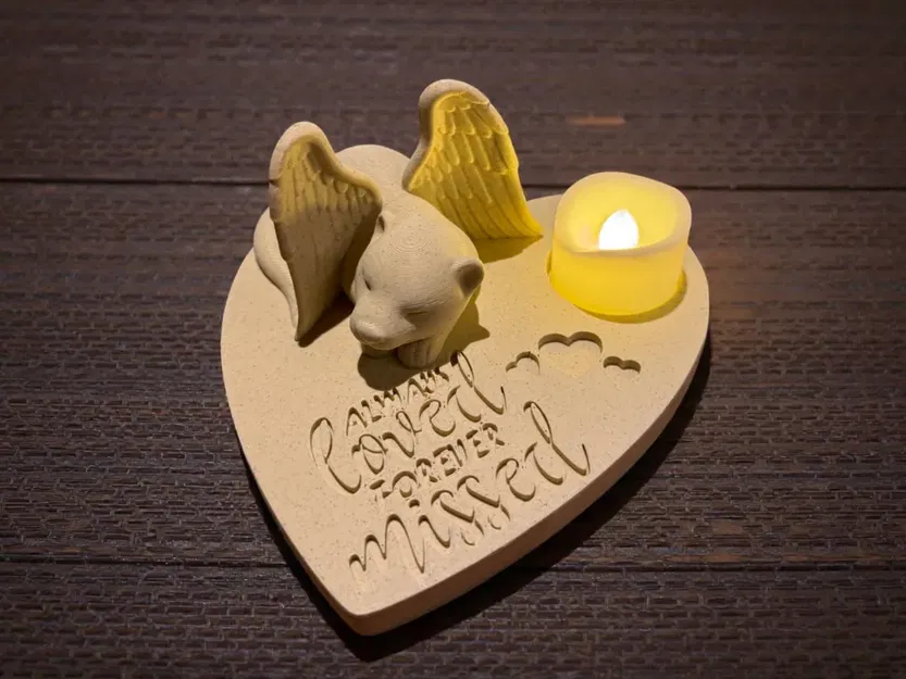 Tượng thiên thần chồn hương tưởng niệm - Mãi yêu thương, mãi nhớ mong - Image 1