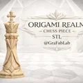 Quân cờ Vua Origami Realm King - Mô hình in 3D độc đáo đẳng cấp - Thumbnail 1