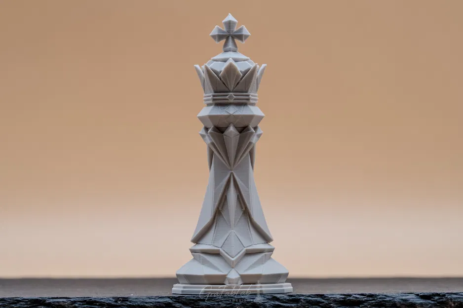 Quân cờ Vua Origami Realm King - Mô hình in 3D độc đáo đẳng cấp - Image 3