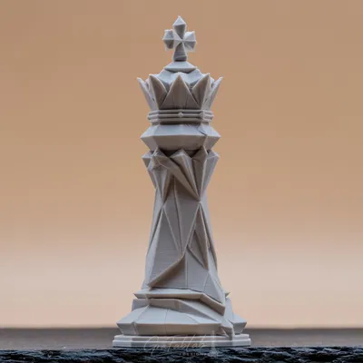 Quân cờ Vua Origami Realm King - Mô hình in 3D độc đáo đẳng cấp