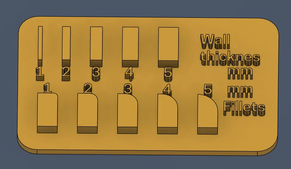 Thẻ tham chiếu thiết kế CAD / Thước đo độ dày và bán kính bo góc - Image 2