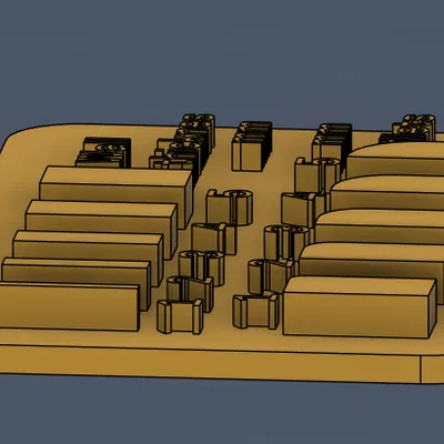 Thẻ tham chiếu thiết kế CAD / Thước đo độ dày và bán kính bo góc