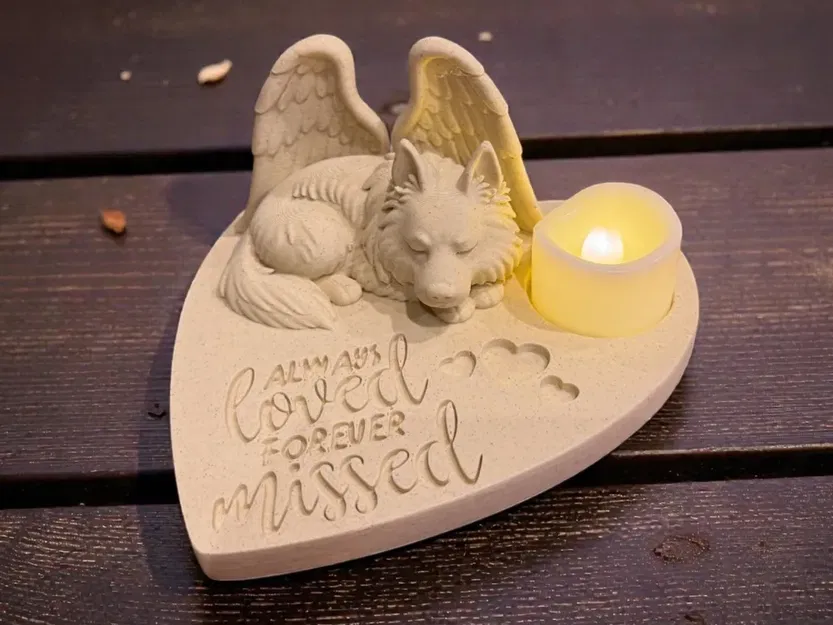 Tượng thiên thần chó Becgie Đức tưởng niệm - Yêu thương mãi mãi, nhớ nhung khôn nguôi - Image 1