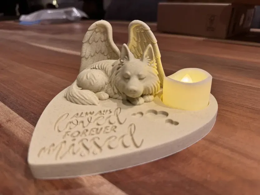 Tượng thiên thần chó Becgie Đức tưởng niệm - Yêu thương mãi mãi, nhớ nhung khôn nguôi - Image 2
