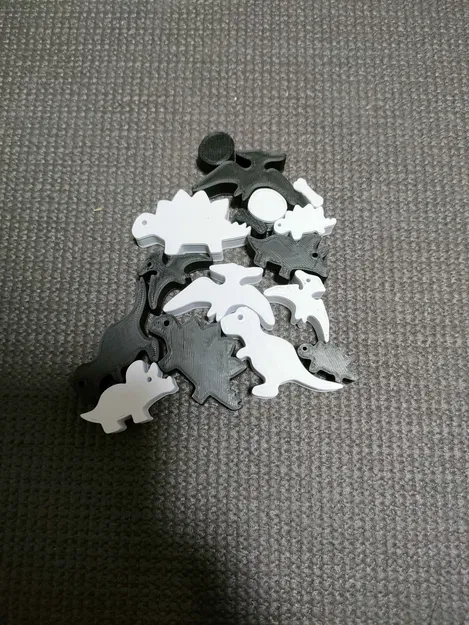 Bộ Khối Xếp Hình Bóng Khủng Long – Dinosaur Silhouette Blocks - Image 1