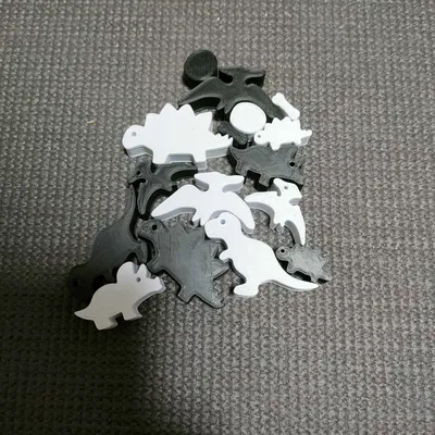 Bộ Khối Xếp Hình Bóng Khủng Long – Dinosaur Silhouette Blocks