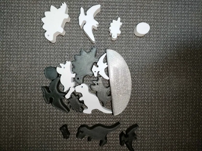 Bộ Khối Xếp Hình Bóng Khủng Long – Dinosaur Silhouette Blocks - Image 2