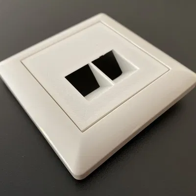 Nắp che ổ cắm RJ45 (55 mm) không tên