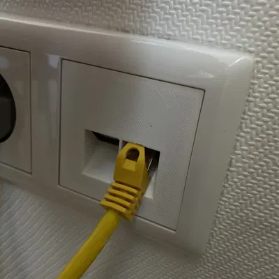 Nắp che ổ cắm RJ45 (55 mm) không tên