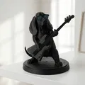 Dog Star - Tượng Basset Hound Rockstar Đang Chơi Đàn Bass - Thumbnail 1