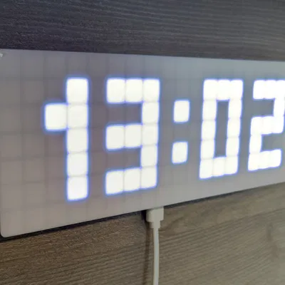 Đồng hồ pixel kỹ thuật số WS2812b dùng ESP8266 (chạy trên nền tảng ESPHome)