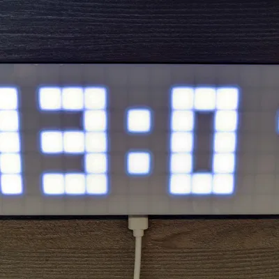 Đồng hồ pixel kỹ thuật số WS2812b dùng ESP8266 (chạy trên nền tảng ESPHome)