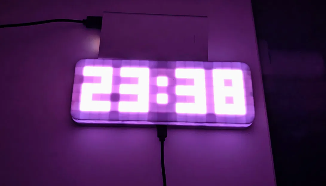 Đồng hồ pixel kỹ thuật số RGB (Dành cho Prusa Mini) - Image 2