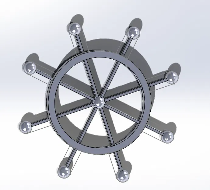 Mô hình 3D Bánh xe pháp luân Mahoraga Jujutsu Kaisen - Image 1