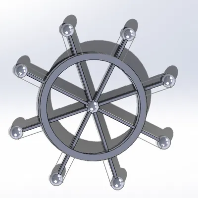 Mô hình 3D Bánh xe pháp luân Mahoraga Jujutsu Kaisen