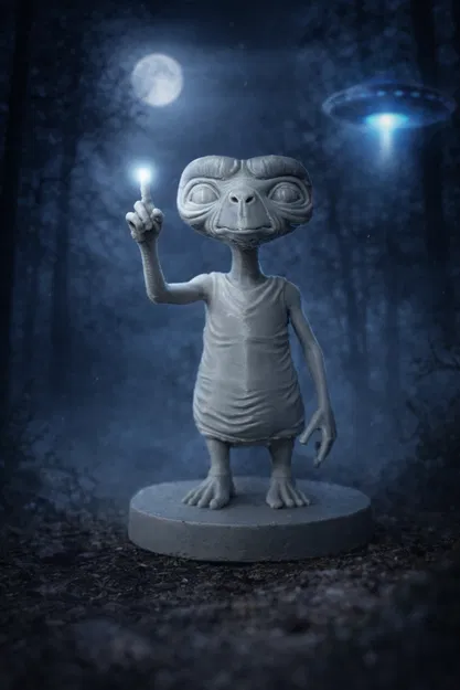 Mô hình 3D E.T. người ngoài hành tinh in ấn chất lượng cao - Image 2