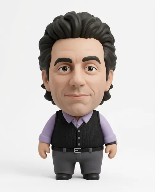 Bộ mô hình in 3D dàn nhân vật chính Seinfeld (Jerry, Elaine, George, Kramer) - Image 1