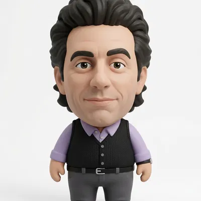 Bộ mô hình in 3D dàn nhân vật chính Seinfeld (Jerry, Elaine, George, Kramer)