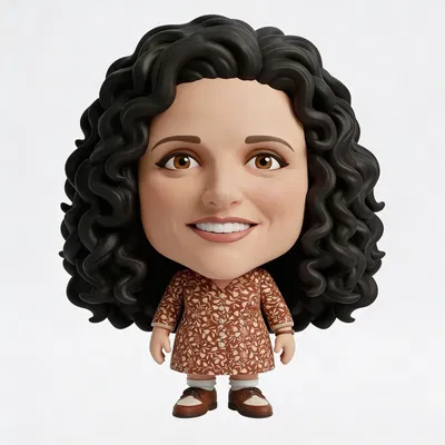 Bộ mô hình in 3D dàn nhân vật chính Seinfeld (Jerry, Elaine, George, Kramer)