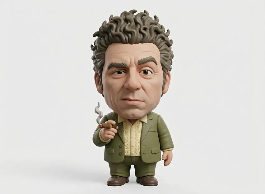 Bộ mô hình in 3D dàn nhân vật chính Seinfeld (Jerry, Elaine, George, Kramer) - Image 5