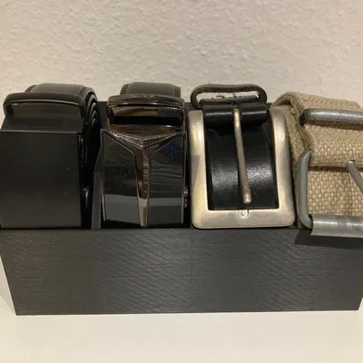 Khay Đựng Thắt Lưng (Belt Box) 4 Ngăn Đa Năng Cho Tủ Đồ