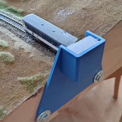 Thanh chặn dừng tàu an toàn cho mô hình đường sắt module TT