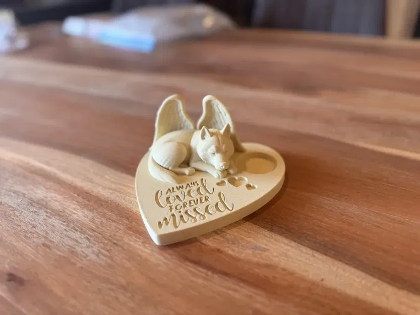 Tượng Thiên Thần Husky Tưởng Niệm - Always Loved Forever Missed - Image 2