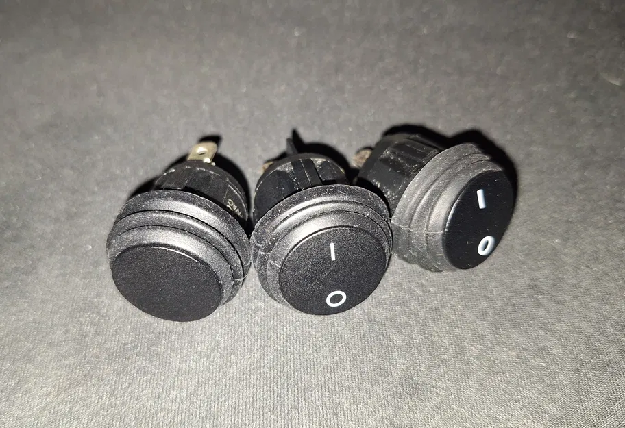 Mặt bảng công tắc cho xe Campervan (dùng công tắc tròn mini) - Image 3