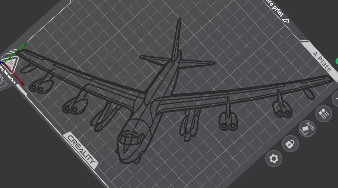 Mô hình treo tường Boeing B-52 Stratofortress nghệ thuật 3D - Image 2