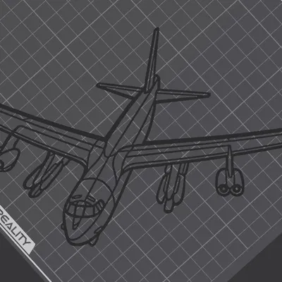 Mô hình treo tường Boeing B-52 Stratofortress nghệ thuật 3D