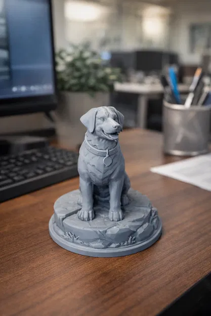 Tượng Chó Labrador Chân Thực – Mô Hình Trang Trí Độ Chi Tiết Cao - Image 1