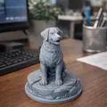 Tượng Chó Labrador Chân Thực – Mô Hình Trang Trí Độ Chi Tiết Cao - Thumbnail 1