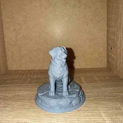 Tượng Chó Labrador Chân Thực – Mô Hình Trang Trí Độ Chi Tiết Cao