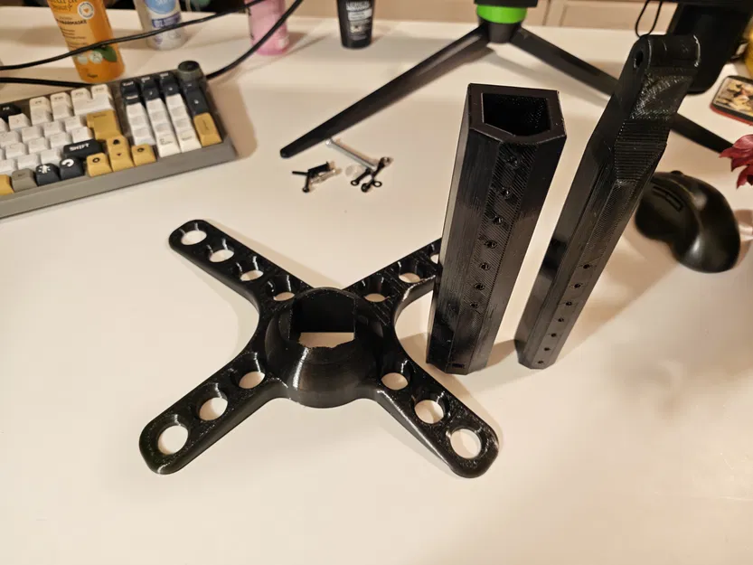 Chân đế màn hình VESA đơn giản, xoay và kéo dài - Image 10