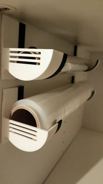 Giá đỡ 3D tiện lợi cho cuộn màng bọc thực phẩm và giấy bạc - Image 1