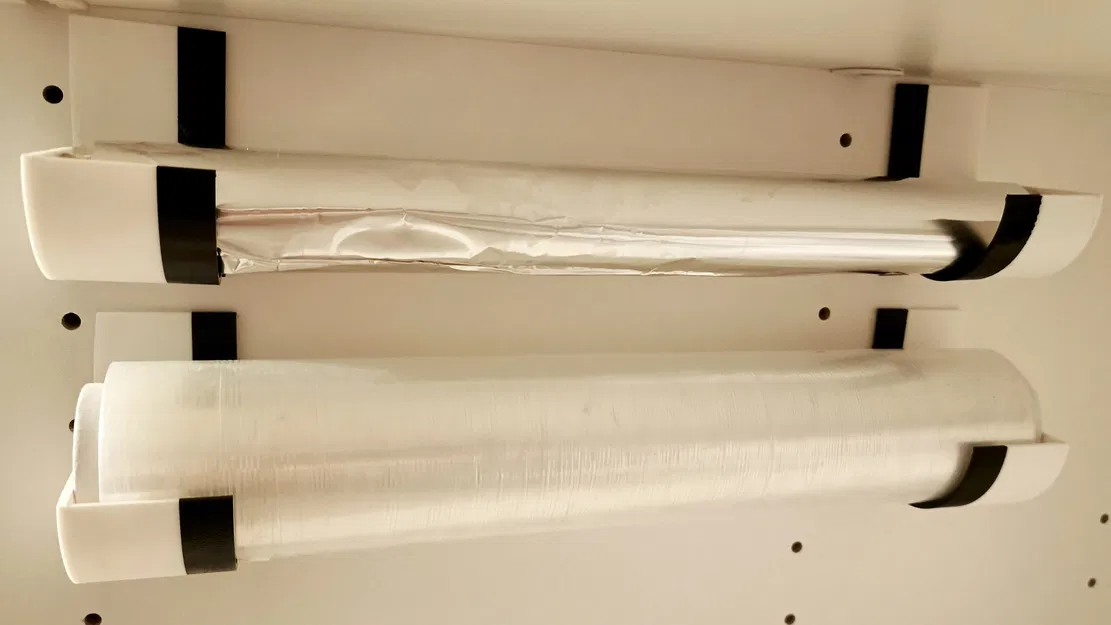 Giá đỡ 3D tiện lợi cho cuộn màng bọc thực phẩm và giấy bạc - Image 2